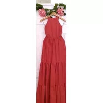Vestido Longo Lastex  Tons