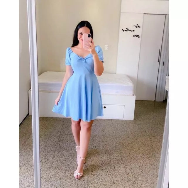Vestido Longo Lastex  Tons