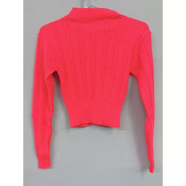Blusa de Inverno Tricô Cropped Manga Longa