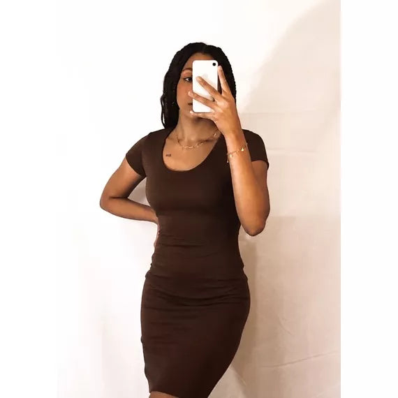 Vestido Brown Midi Size