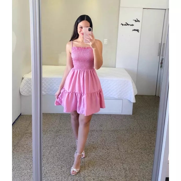 Vestido Longo Lastex  Tons