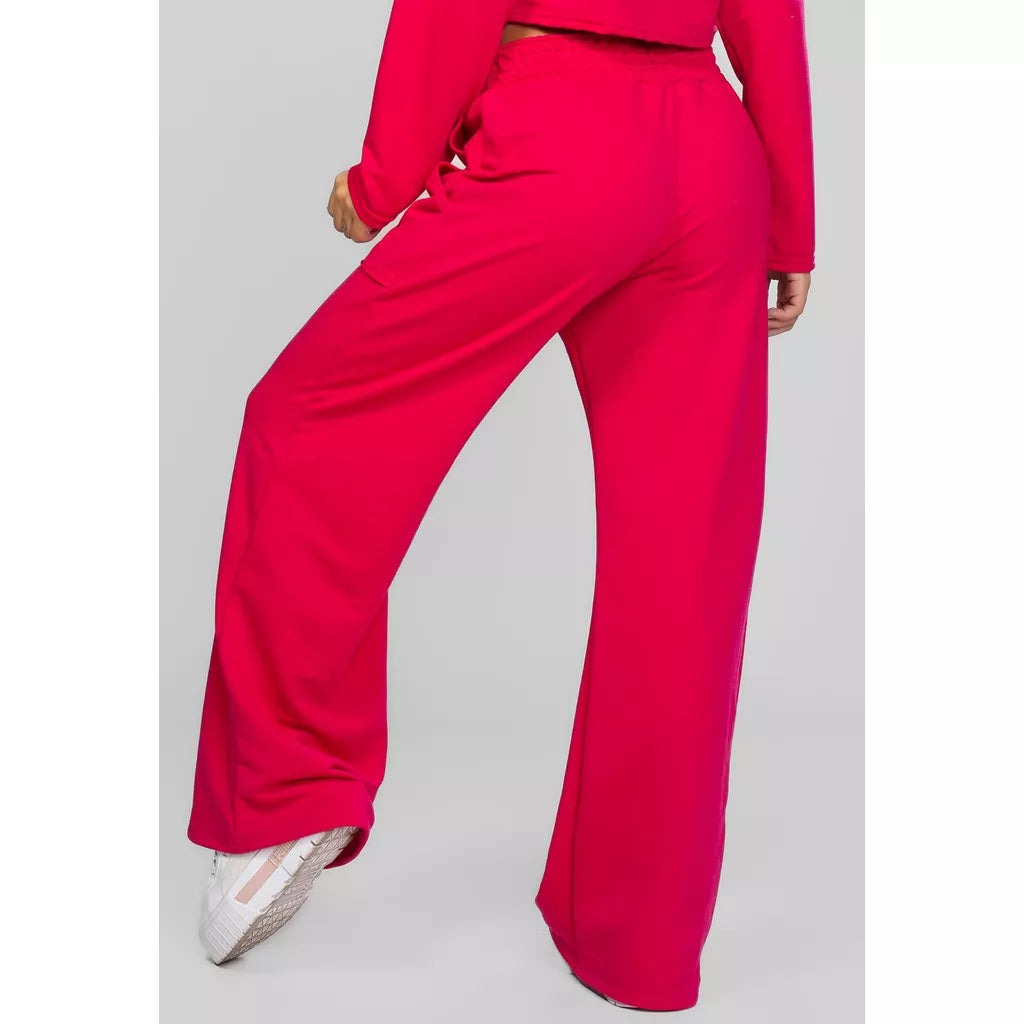 Calça Moletom Pantalona Leg Inverno