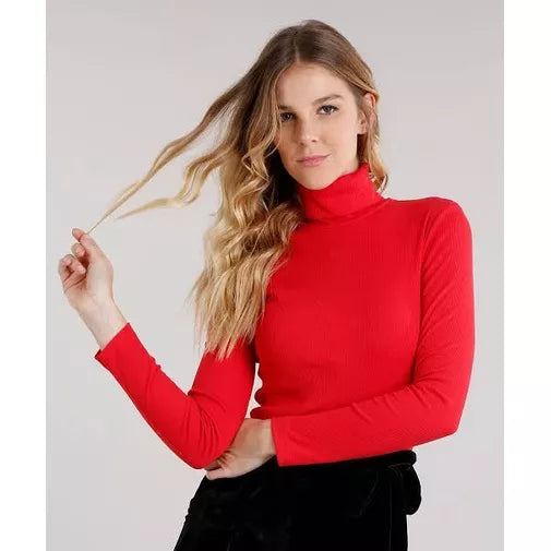 Camisa Gola Alta Beaut