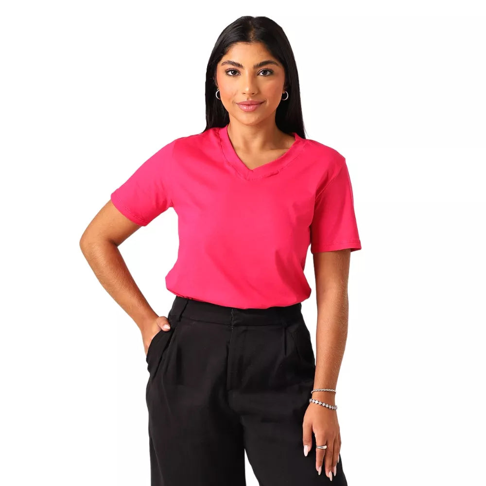 Blusa T Shirt Básica de Algodão Premium
