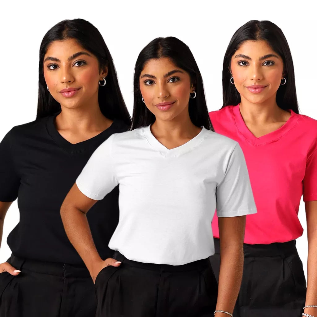 Blusa T Shirt Básica de Algodão Premium