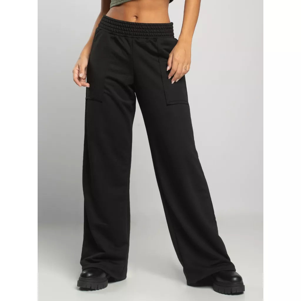 Calça Moletom Pantalona Leg Inverno