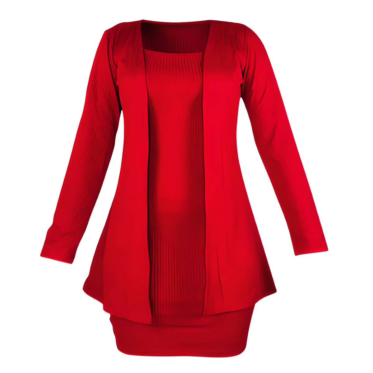Conjunto Feminino Vestido e Casaco Coleção de Inverno