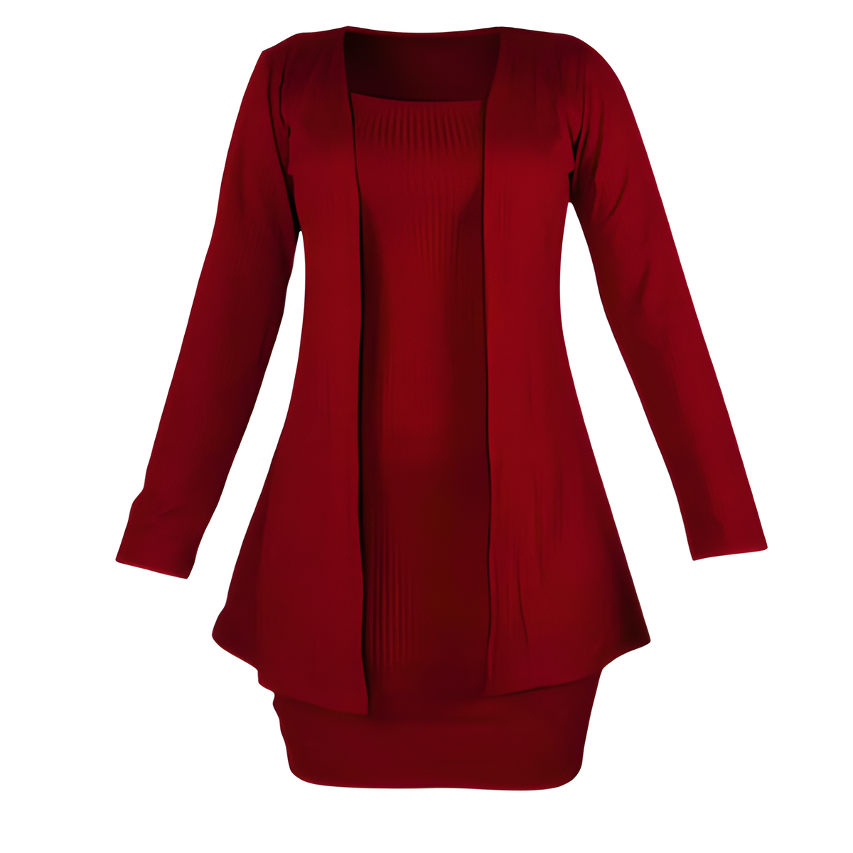 Conjunto Feminino Vestido e Casaco Coleção de Inverno